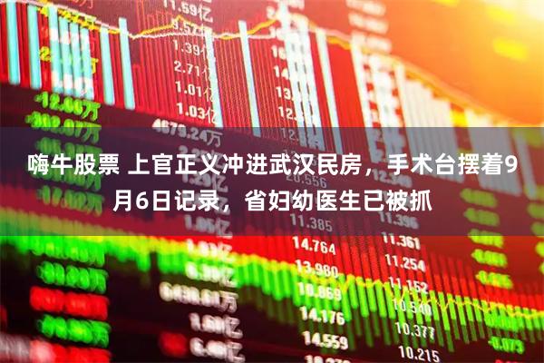嗨牛股票 上官正义冲进武汉民房,手术台摆着9月6日记录,省妇幼医生已被抓